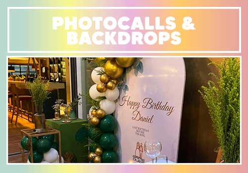 photocalls & backdrops