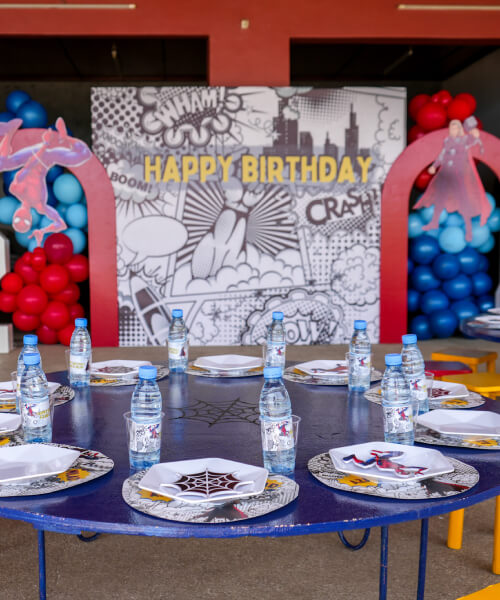 decoration anniversaire enfant theme spiderman