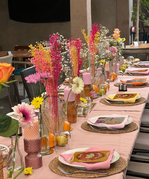 decoration anniversaire theme rose