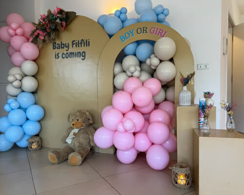 decoration pour revelation de genre bebe